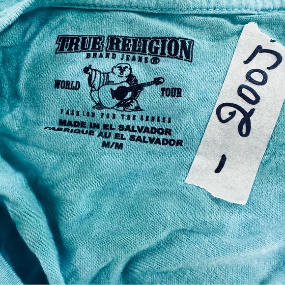 True Religion Womens M. Multicolor Tie Dye Graphic Print Short Sleeve T-Shirt - Picture 5 of 7